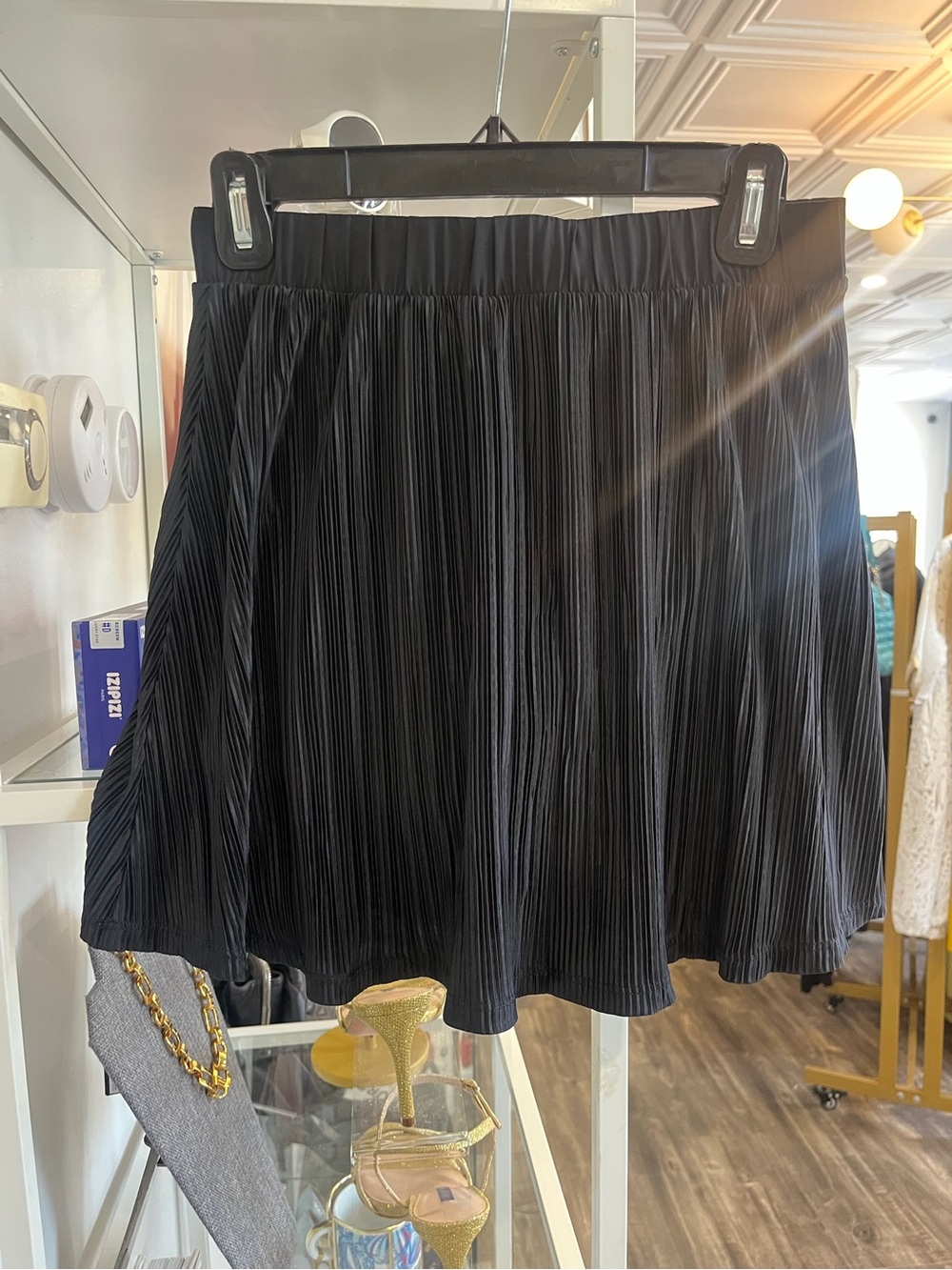 ALO Yoga Black Pleated Skort
